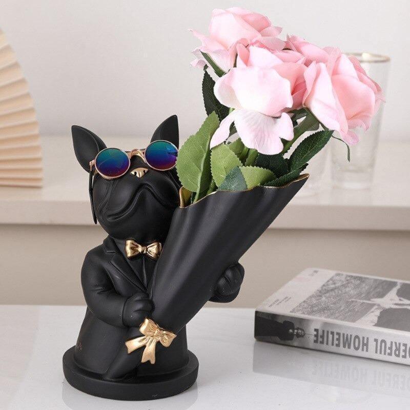 French Bulldog Flower Vase